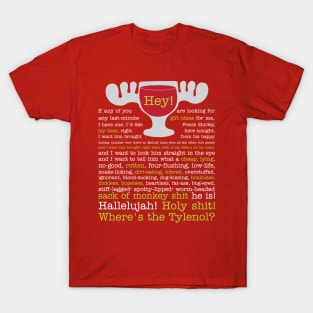 National Lampoon's Christmas Vacation Clark Griswold Hallelujah Tylenol T-Shirt